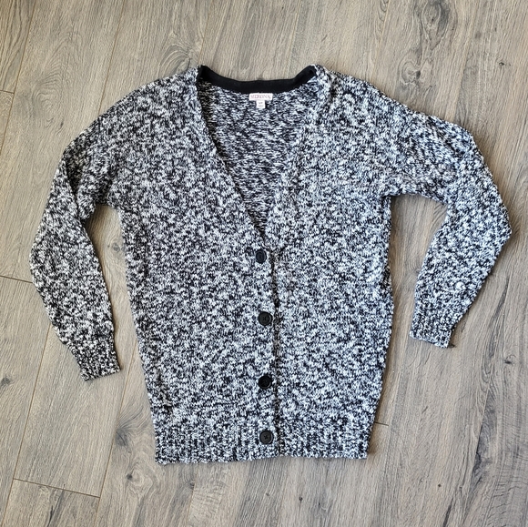 Merona Cardigan Black & White {Small} - Picture 1 of 12